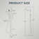 Double Handle Floor Mounted Freestanding Tub Filler Faucet with Handshower