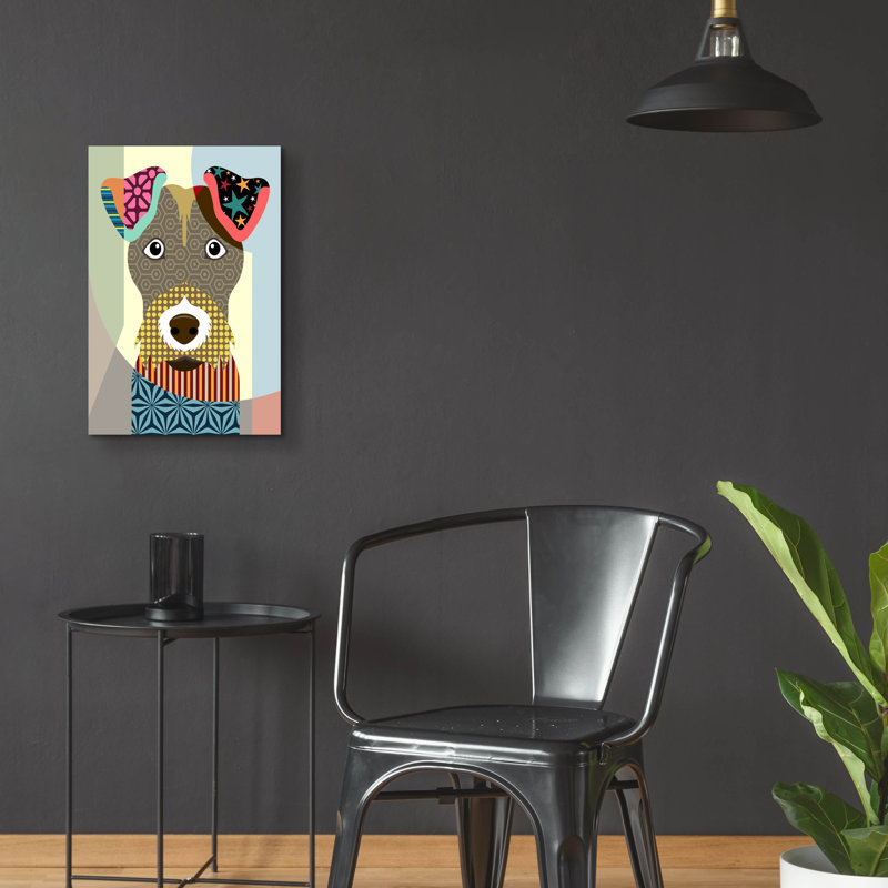 «Wire Fox Terrier» par Lanre Adefioyue, H 24 po x l 16 po