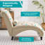 Chaise de lecture 50 po rembourrée et ergonomique-1876958413