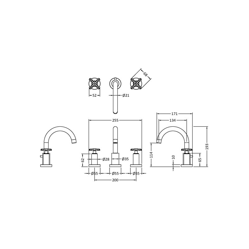 Pillar Tap with Waste