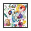 « coloured fleurs », reproduction sur toile-31294891-73205708-73205709