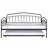 Metal Frame Daybed with Trundle-1791248999