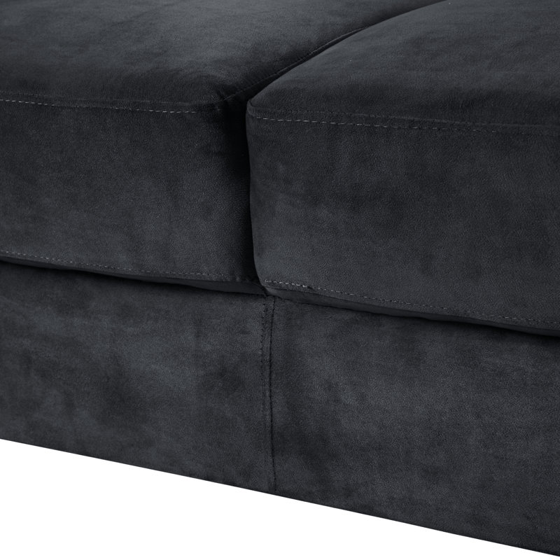 Couch Comfortable Sectional Couches set 1+2+3, Black, Black