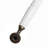 6-pack Cabinet Handles, Ceramic Drawer Pulls For Wardrobe, Kitchen Cabinets, And Dressers, Hardware Knobs, White With Green Leaf