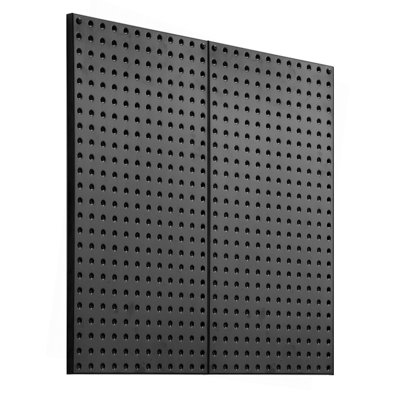 Metal Pegboard Panels, 24" x 12" Pegboard, 2 Panels, Heavy Duty Steel Peg Board Wall Organizer, for Living Room Garage Tool Storage Workbench Office Organization Craft Room Kitchen Home