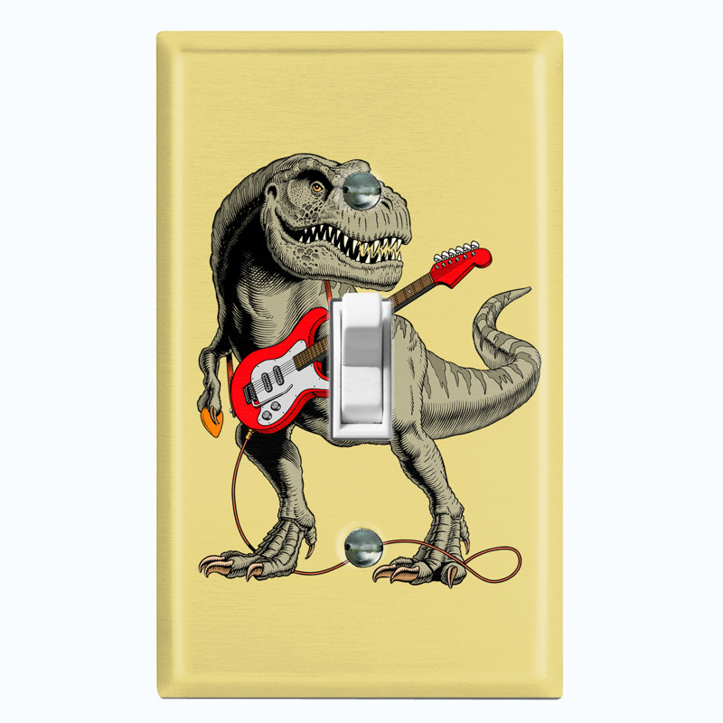 Plaque murale d'interrupteur à bascule Dinosaur T-Rex