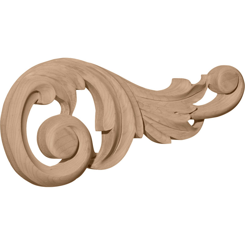 Rouleaux oscillants, 5 1/8" H x 11 1/4" W x 1" D, Cherry
