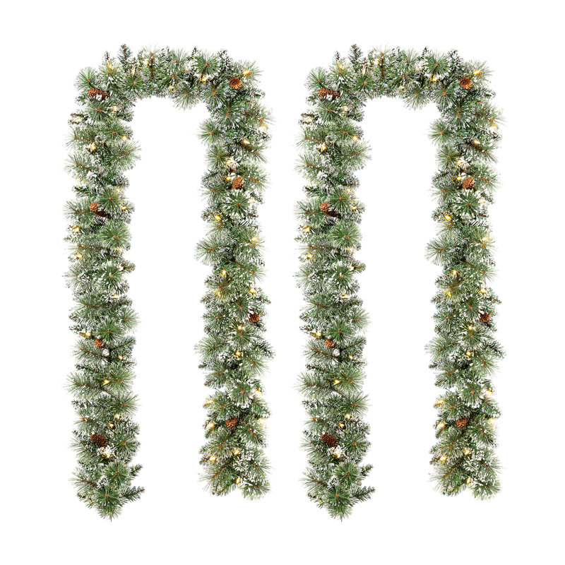 Guirlande de Noël avec lumières pré-éclairées, 9'