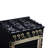Valente 36" Dual Fuel range in Black-128626426