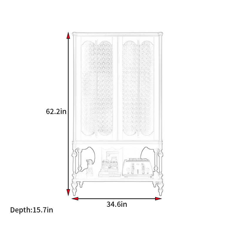 American Retro Minimalist Style Bookcase, Black