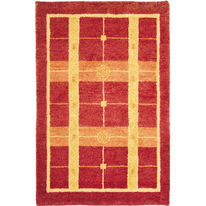 Tapis géométrique en laine Kuehl, Rectangle 3 pi x 5 pi