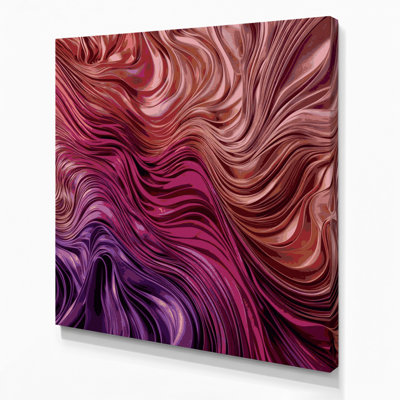 Gradient Abstract 24 Red Canvas Wall Art