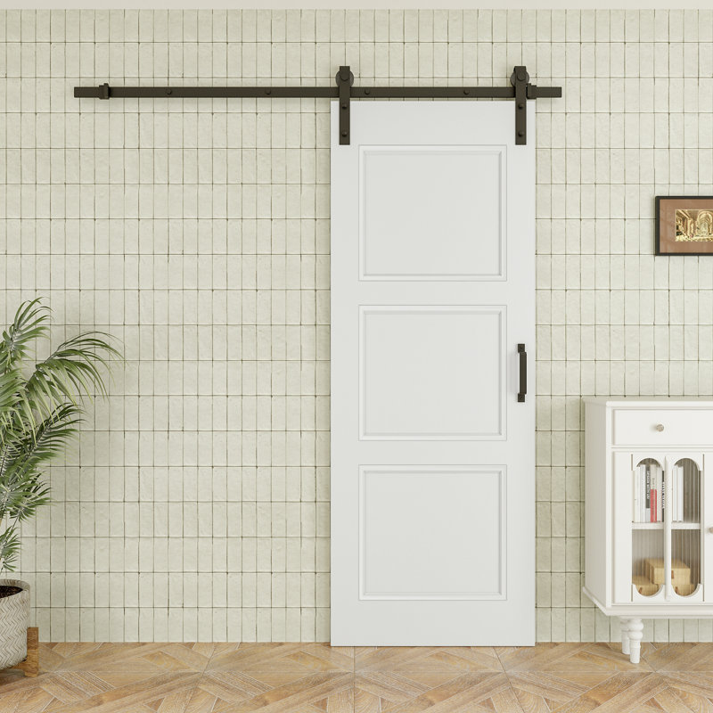 Porte de grange coulissante en bois 80 po H 3 po, 32 po x 80 po
