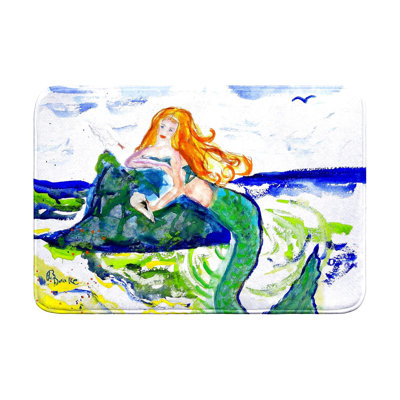Tapis de bain Mermaid on Rock