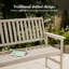 Solid Wood Outdoor Bench