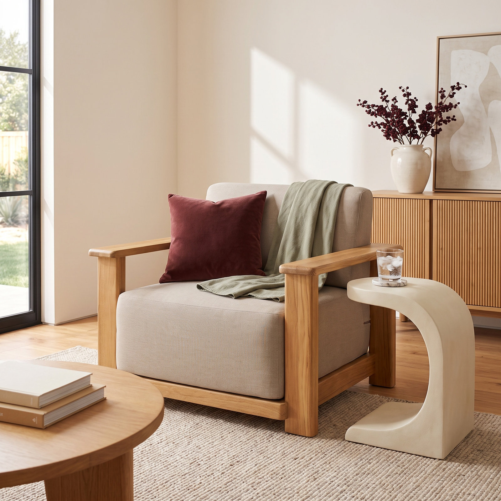 Julie Teak Patio Lounge Chair