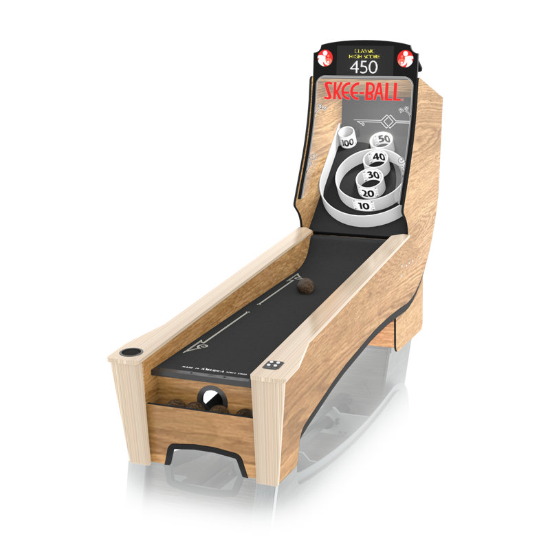 Skee-Ball Premium+ Home Arcade, Black/Brown