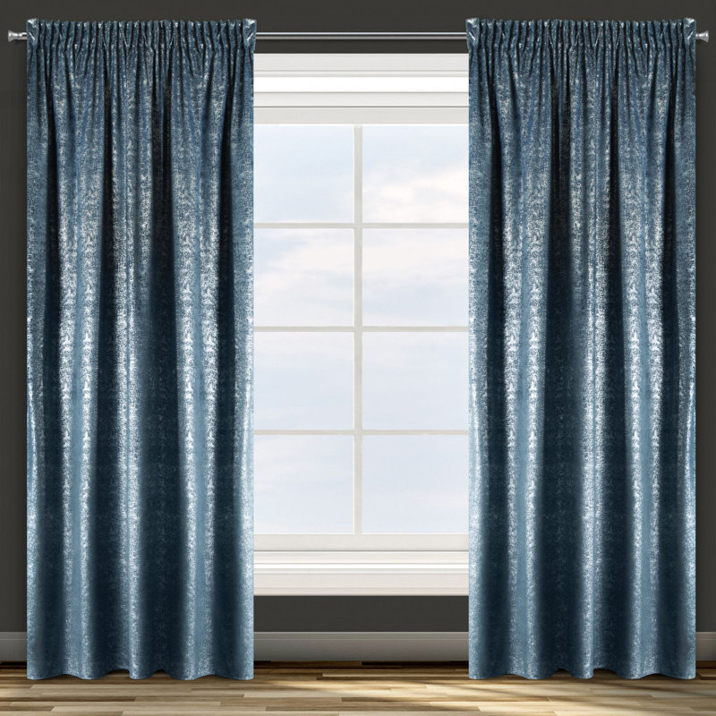 Design 91 Slot Top Blackout Curtain, Marine