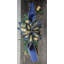 Pièce maîtresse de poinsettia bleu marine