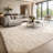 Ebern Designs Soft Fluffy Cream White Shag Area Rug for Living Room Bedroom Nursery Kids Room-1158648130-1164655152