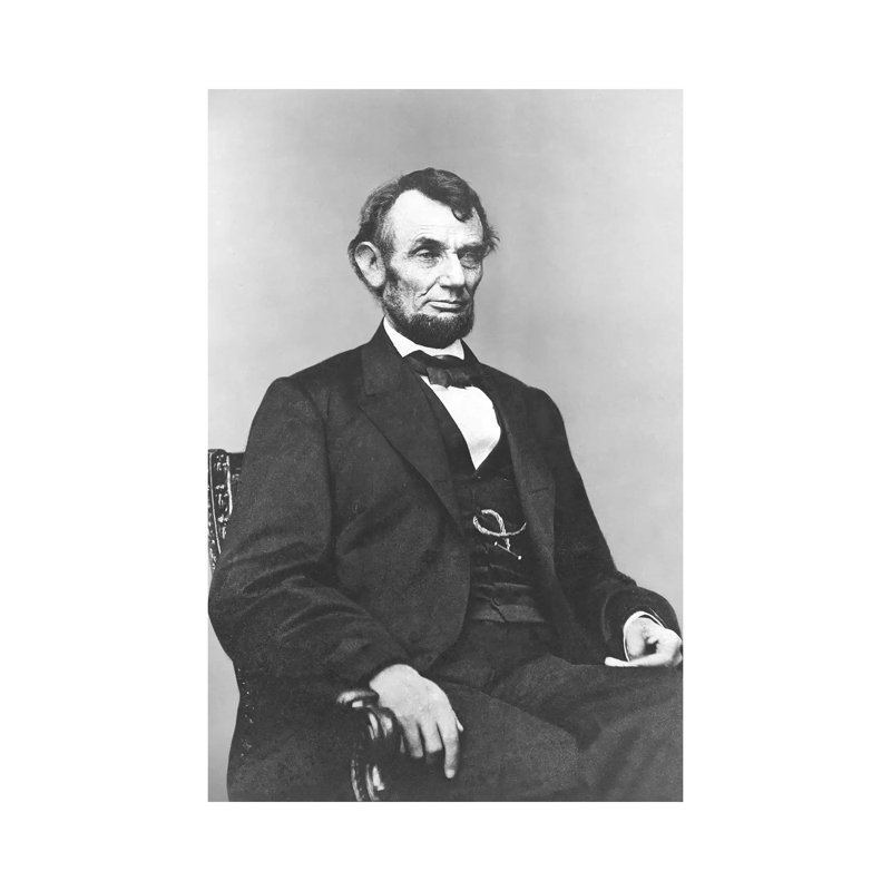 Restored Civil War Era Of President Abraham Lincoln - Wrapped Canvas Print, 66.04 cm H x 45.72 cm W