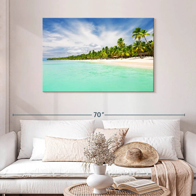 Plage de sable de Pointe Cana, H 30 po x l 45 po