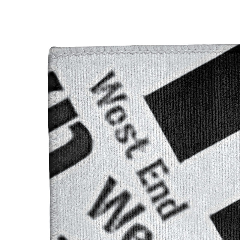 Tapis de zone noire à tissage plat poils longs, Rectangle 4 pi x 6 pi