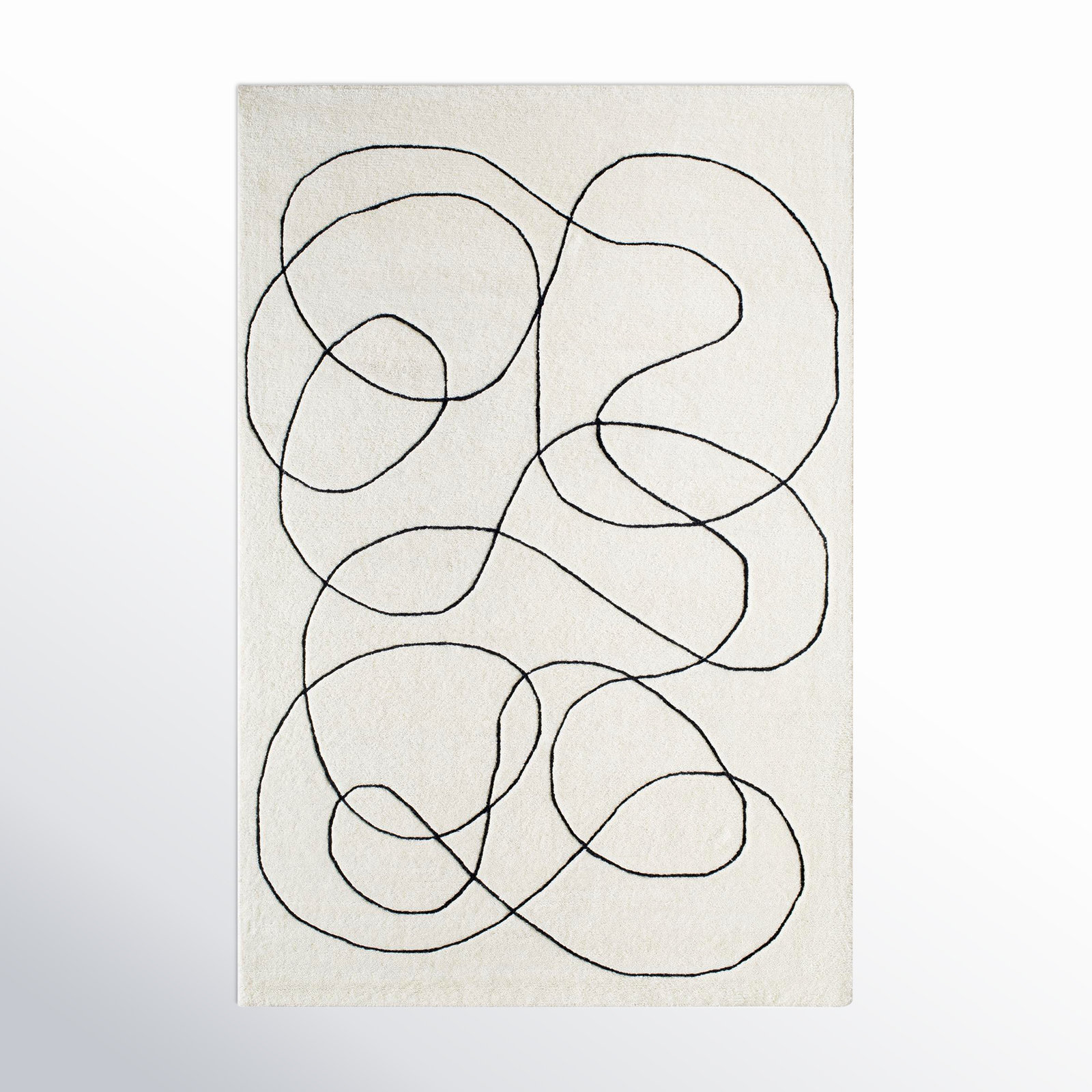 Samsa Hand-Tufted Abstract Rug, Rectangle 8' x 10'
