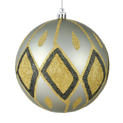 Matte Glitter Diamond Ball Ornament