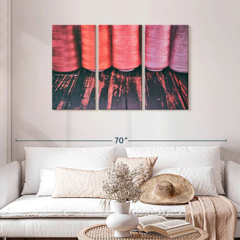 Red Threads For Sewing, 28" H x 45" W