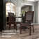 Emmons Upholstered Open Back Side Chair in Espresso