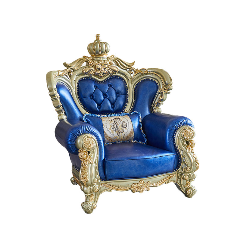 Fauteuil en cuir véritable European Luxury Villa