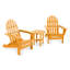 POLYWOOD Classic Adirondack 3 Piece Seating Group-2009787393