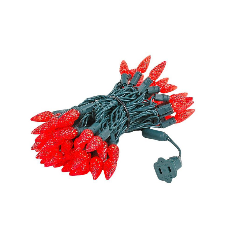 Guirlande lumineuse 70 lumières, Rouge