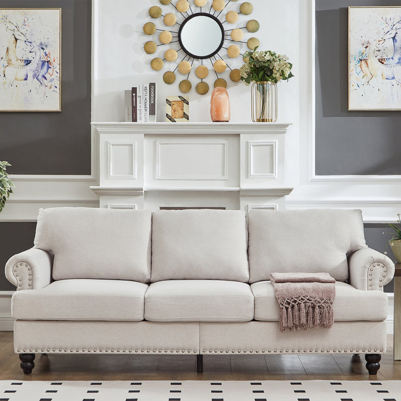 Canapé en tissu Classic Design, Beige