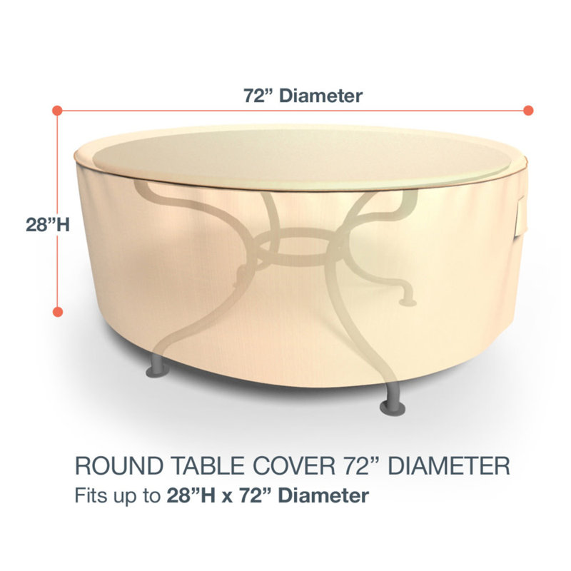 Housse pour table de patio Eduardo, H 28 po x P 72 po, Bleu