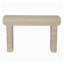 Console beige moderne avec tiroirs cannelés - Table d'entrée 47,2 po pour le couloir, le salon et la salle à manger