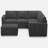 Aubade L-Shaped Modular Storage Sofa Set-685543999