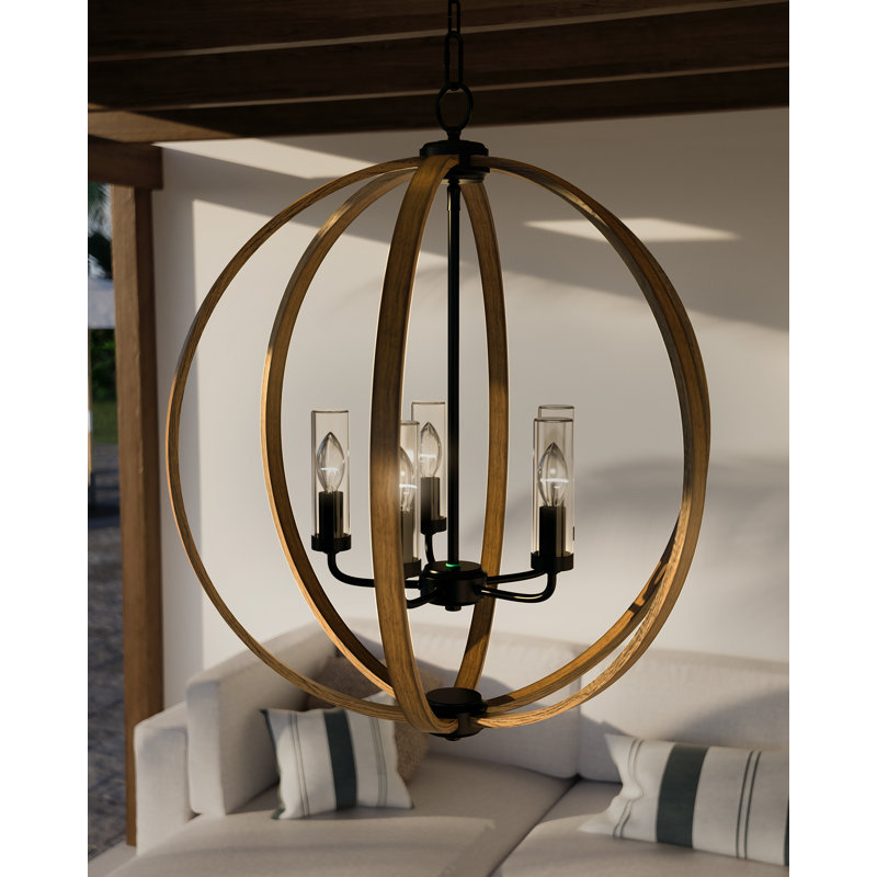 Allier 5 - Light Outdoor Chandelier