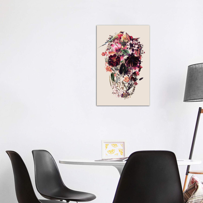 New Skull Beige by Ali Gulec - Wrapped Canvas Print, 101.6 cm H x 66.04 cm W x 1.91 cm D
