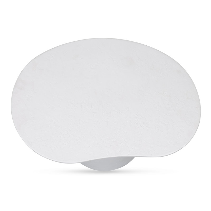 Yumi Outdoor Oval Side Table, White