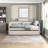 Modern Daybed Pull-Out Trundle With Side Pockets, Twin Upholstery Daybed And Nailhead Trim-2017744333