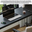 Bureau en L noir en bois massif-660560000