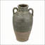 Vase 8,7 x 8,7 x 15,7 en terre cuite avec deux poignées courtes