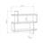Argonaut Modern Wall-Mounted 2-Tier Floating Bookshelf-24069840