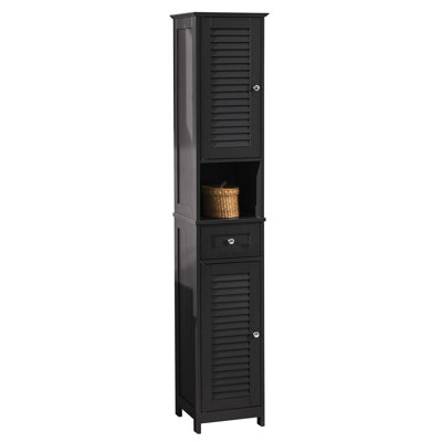 Compact Bathroom Cabinet Freestanding Linen Cabinet