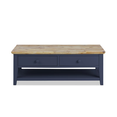 Doria Floor Shelf Coffee Table with Storage