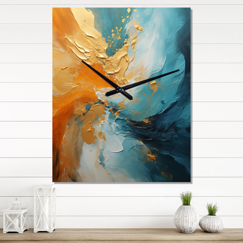 Horloge murale spirale abstraite, Petit
