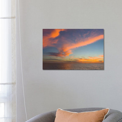 Atlantic Ocean at Sunset, Venice, Sarasota County, Florida, USA 1 Piece Wrapped Canvas Wall Art