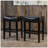 26" Backless Counter Stools, 2-Pcs Set, Brown